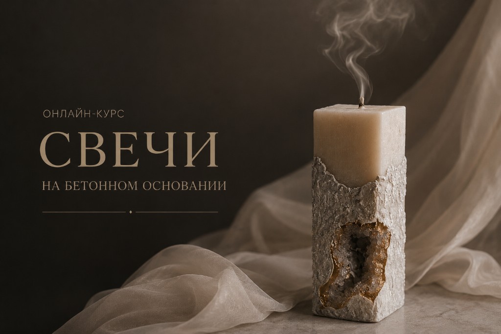 Concrete-base candles — Ellaria course