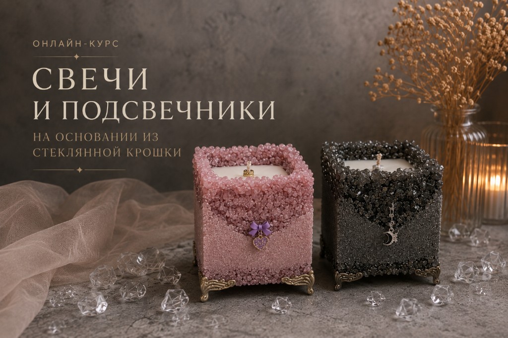 Crushed-glass candles & tealight holders — Ellaria course
